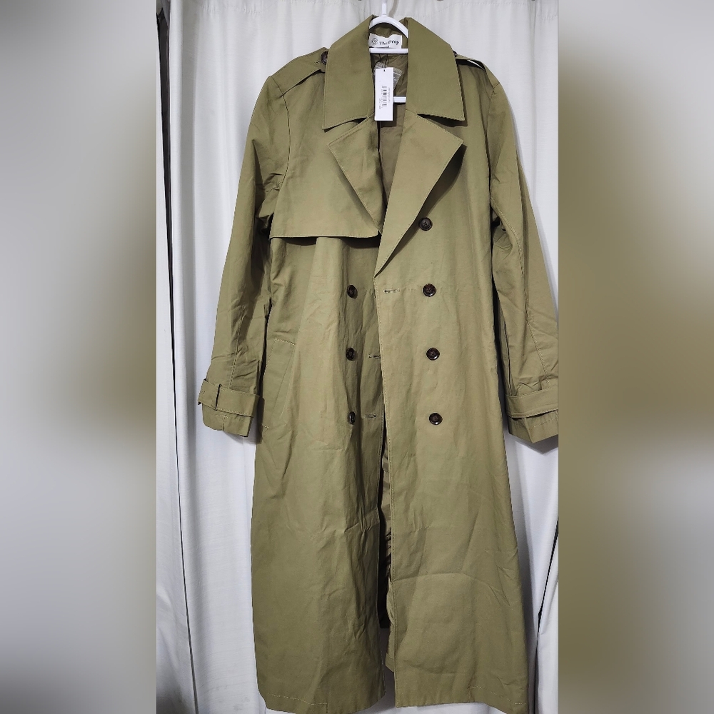 The Drop Women's Classic Trench Coat - Picture 1 of 8